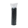 Cutlery | Dart 16ELBLK Plastic Cappuccino Dome Sipper Lids - Black (1000/Carton) image number 1