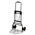 Bulk Savings Pricing 2 | Safco 4062 STOW AWAY 275 lbs. Capacity 19 in. x 17.75 in. x 38.75 in. Collapsible Medium Hand Truck - Aluminum image number 0