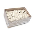 Cutlery | Pactiv Corp. YPSMFTEC EarthChoice PSM Heavyweight Plastic Cutlery Fork - Tan (1000/Carton) image number 1
