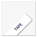 Bulk Savings Pricing 2 | Brother P-Touch TZEFA3 0.47 in. x 9.8 ft. TZ Industrial Series Fabric Iron-On Tape - Navy on White image number 2