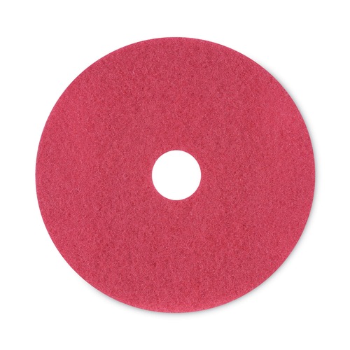  | Boardwalk BWK4020RED 20 in. Diameter Buffing Floor Pads - Red (5/Carton) image number 0