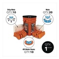 Safety Equipment | Quick Dam WUGG-V Indoor Bucket Kit, (1) Bucket, (10) Drip Mats, (20) Mats, (10) 4 ft Water Dams image number 1