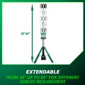 Work Lights | Metabo HPT UB18DGQ4M 18V MultiVolt 4000 Lumen LED Lithium-Ion Cordless Tripod Site Light (Tool Only) image number 9