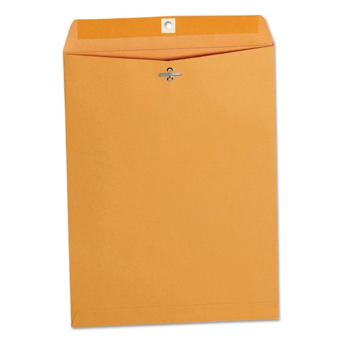 Office Jansan | Universal UNV35265 #93 Square Flap Gummed/Clasp Envelope - Brown Kraft (100/Box) image number 0