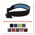 Cooling Gear | Ergodyne 12565 Chill-Its 6700CT One Size Fits Most Cooling Bandana PVA Tie Headband - Black image number 4