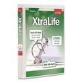 Office Jansan | Cardinal 26300CB XtraLife ClearVue 11 in. x 8.5 in. Non-Stick Locking 3 Slant-D Ring Binder - White image number 0