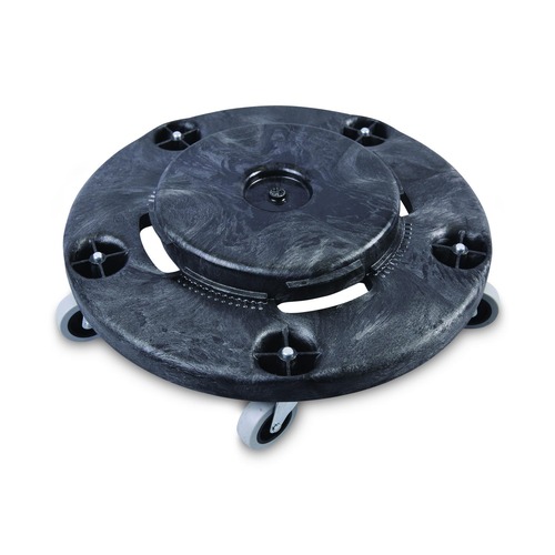 Office Jansan | Boardwalk 3485200 300 lbs. Capacity 18.25 in. Diameter Refuse Container Utility Dolly - Gray image number 0
