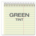 Office Jansan | Ampad 25-278 6 in. x 9 in. Steno Pads - Gregg, Green Cover/Yellow Pad (80 Sheets/Pad, 6 Pads/Pack) image number 5