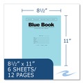 Notebooks & Pads | Roaring Spring 77516 11 in. x 8.5 in. Sheets Examination Blue Book - Blue Cover (500/Carton) image number 3