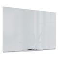 White Boards | U Brands 3975U00-01 35 x 23 Floating Glass Dry Erase Board - White image number 0