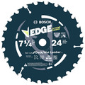 Circular Saw Blades | Bosch DCB724D Daredevil 7-1/4 in. 24 Tooth Circular Saw Blade for Decking and Wet Lumber image number 0