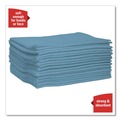Office Jansan | WypAll 05776 L40 1/4 Fold 12.5 in. x 12 in. Wiper - Blue (56/Box, 12 Boxes/Carton) image number 5