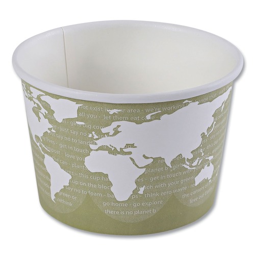Food Trays, Containers, and Lids | Eco-Products EP-BSC16-WA 16 oz. World Art Renewable and Compostable Food Container (500/Carton) image number 0