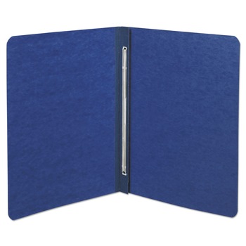 ACCO 8.5 in. x 11 in. 3 in. Capacity Two-Piece Prong Fastener Side Bound Report Cover with Tyvek Reinforced Hinge - Dark Blue