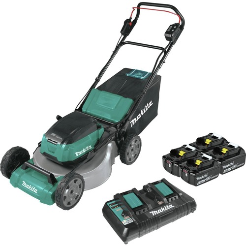 Push Mowers | Factory Reconditioned Makita XML07PT1-R 18V X2 (36V) LXT Brushless Lithium-Ion 21 in. Cordless Commercial Lawn Mower Kit with 4 Batteries (5 Ah) image number 0