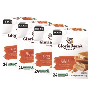 Gloria Jean's Coffee K-Cups - Butter Toffee (96/Carton)