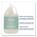 Cleaning & Janitorial Supplies | Diversified Hospitality Solutions 002294EA Terra Pure 1-Gallon Bottle Body Wash - Green Tea and Lemongrass Scent image number 2