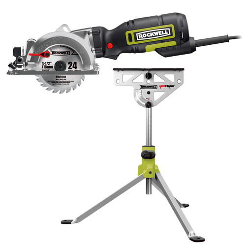 Rockwell Rk3441k 9033 Bndl 4 1 2 In 5 0 Amp Compact Circular Saw