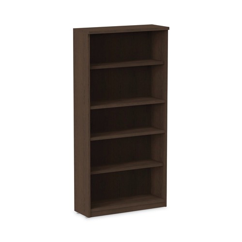  | Alera ALEVA636632ES Valencia Series 31-3/4 in. x 14 in. x 65 in. Five-Shelf Bookcase - Espresso image number 0