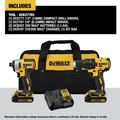 Combo Kits | Factory Reconditioned Dewalt DCK277D2R 20V MAX 1/2 in. Cordless Drill Driver and 1/4 in. Cordless Impact Driver Combo Kit image number 1