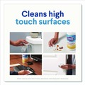 Hand Wipes | Clorox 01593 7 in. x 8 in. 1-Ply Disinfecting Wipes - Fresh Scent, White (35/Canister) image number 9