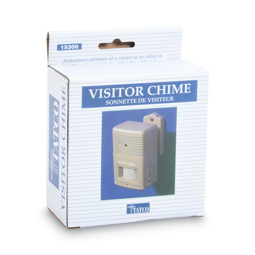 Electronics | Tatco 15300 2.75 in. x 2 x 4.25 in. Battery Operated Visitor Arrival/Departure Chime - Gray image number 0