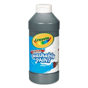 Crayola 54-2016-051 16 oz Washable Paint - Black