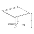 Office Furniture & Lighting | HON HONCTSQ36NLK1KI 36 x 36 x 1 Arrange Square Table Tops - Kingswood Walnut image number 3