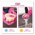 Cleaning & Janitorial Supplies | The Pink Stuff RST823773 4 in. x 5.3 in. Sqeezy Dual-Sided Sponge and Scrubber - Pink/Ivory image number 4