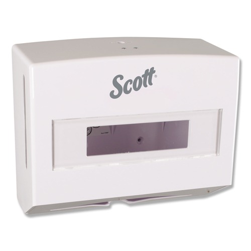 Paper & Dispensers | Scott KCC 09214 Scottfold 10.75 in. x 4.75 in. x 9 in. Folded Towel Dispenser - White (1/Carton) image number 0