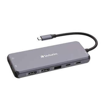 Verbatim USB-C Pro Multiport Hub14 Port - Gray