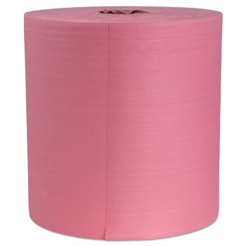 Boardwalk 12 in. x 12 in. Hydrospun Wipers - Red (475/Roll)