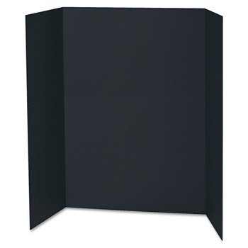 Pacon 48 in. x 36 in. Spotlight Corrugated Presentation Display Boards - Black/Kraft (24/Carton)
