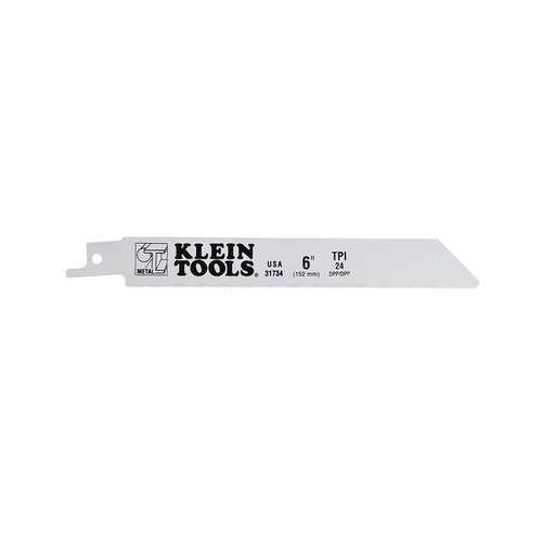 Reciprocating Saw Blades | Klein Tools 31734 5-Piece 6 in. 24 TPI Reciprocating Saw Blade Set image number 0