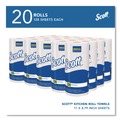 Cleaning & Janitorial Supplies | Scott 41482 1-Ply 11 in. x 8.75 in. Kitchen Roll Towels (128/Roll 20 Rolls/Carton) image number 2