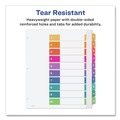 Office Jansan | Avery 11165 Ready Index 11 in. x 9.25 in. 10-Tab 1 to 10 Extra Wide Tabs Customizable TOC Dividers - Multicolor Tabs/White (1-Set) image number 5