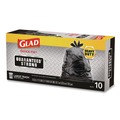 Cleaning & Janitorial Supplies | Glad 00079 30 in. x 33 in. 30 gal. 0.81 mil Large Quick-Tie Trash Bags Tie-Flap - Black (10/Box 12 Boxes/Carton) image number 2