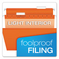 File Folders | Pendaflex 04152 1/5 ORA Colored Reinforced Hanging Folders, Letter Size, 1/5-Cut Tab, Orange, 25/box image number 6