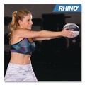 Toys | Champion Sports MB23 22 lbs. Rhino Leather Medicine Ball - Black/White image number 3