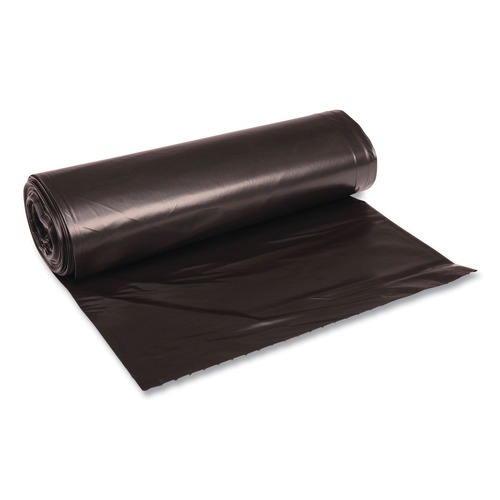 Trash Bags | Boardwalk X7658SKKR01 38 in. x 58 in. 60 gal. 1.2 mil Recycled Low-Density Polyethylene Can Liners - Black (100/Carton) image number 0