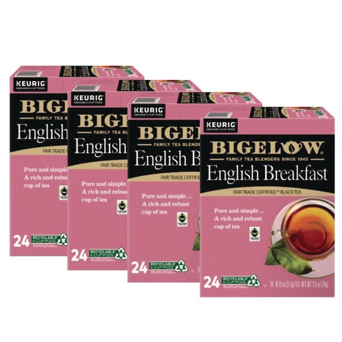 Food Service | Bigelow 5000363676 Tea K-Cups - English Breakfast (96/Carton) image number 0