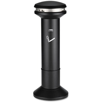 Rubbermaid Commercial 6.7 Gallon 41-1/2 in. High Infinity Ultra-High Capacity Smoking Receptacle - Black