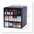 Breakroom Supplies | FLAVIA 25200002 15.2 in. x 17.2 in. x 16.3 in. 12-Compartments Four Column Merchandiser - Black image number 3
