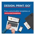 Office Jansan | Avery 05376 Printable 2 in. x 3-1/2 in. Microperforated Business Cards - Matte Ivory (250 Cards, 10/Sheet, 25 Sheets/Pack) image number 6