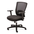  | Alera ALENV42B14 Envy Series 16.88 in. to 21.5 in. Seat Height Mesh Mid-Back Swivel/Tilt Chair - Black image number 3
