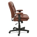  | OIF OIFST4859 16.93 in. - 20.67 in. Seat Height Swivel/Tilt Bonded Leather Task Chair Supports 250 lbs. - Chestnut Brown/Black image number 2