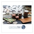 Bulk Savings Pricing 1 | CONTROLTEK 560561 3.75 x 10.5 x 1.5 Stackable 10-Compartment Plastic Coin Tray - Blue (2/Pack) image number 1
