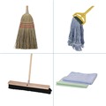 Office Jansan | Boardwalk BWKCLEANKIT Medium Blue Cotton/Rayon/Synthetic Head and 60 in. Natural/Yellow Wood/Metal Handle Cleaning Kit (1-Kit) image number 3