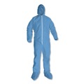 Bib Overalls | KleenGuard KCC 45355 A65 Flame-Resistant Hood and Boot Coveralls - 2XL, Blue (25/Carton) image number 1