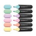 Highlighters | Schneider 115097 1 millimeter/5 millimeter Chisel Tip Job Pastel Highlighters - Assorted Ink/Barrel Colors (6/Pack) image number 1